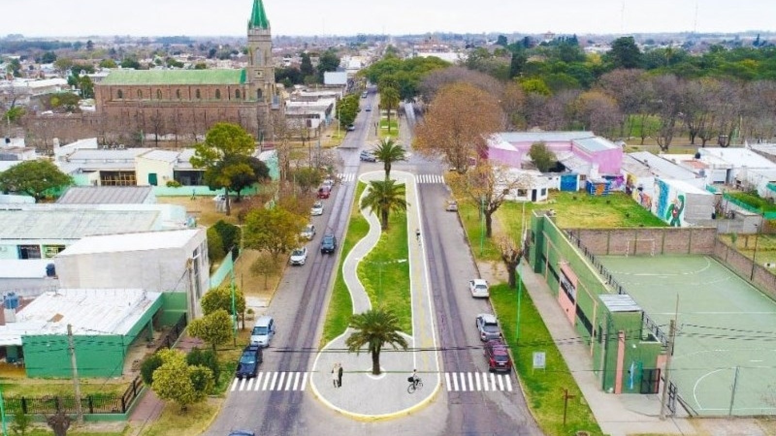 Ponen en valor la Avenida Mitre de Ramallo