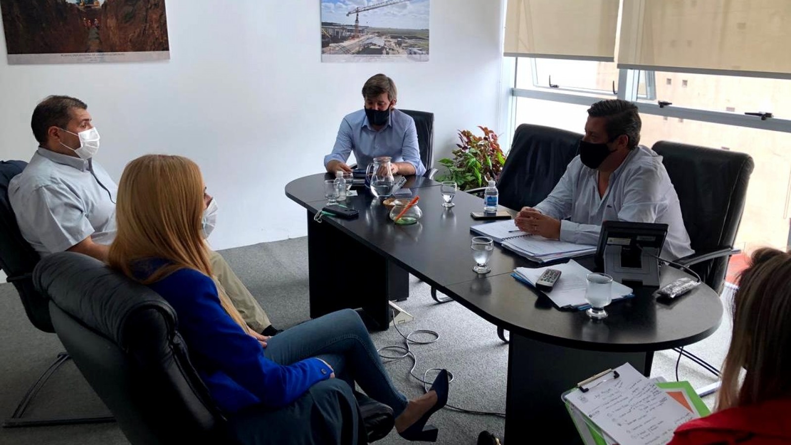 Zárate participó de una reunión con directivos del ENOHSA, para mejoras en materia de agua y cloacas
