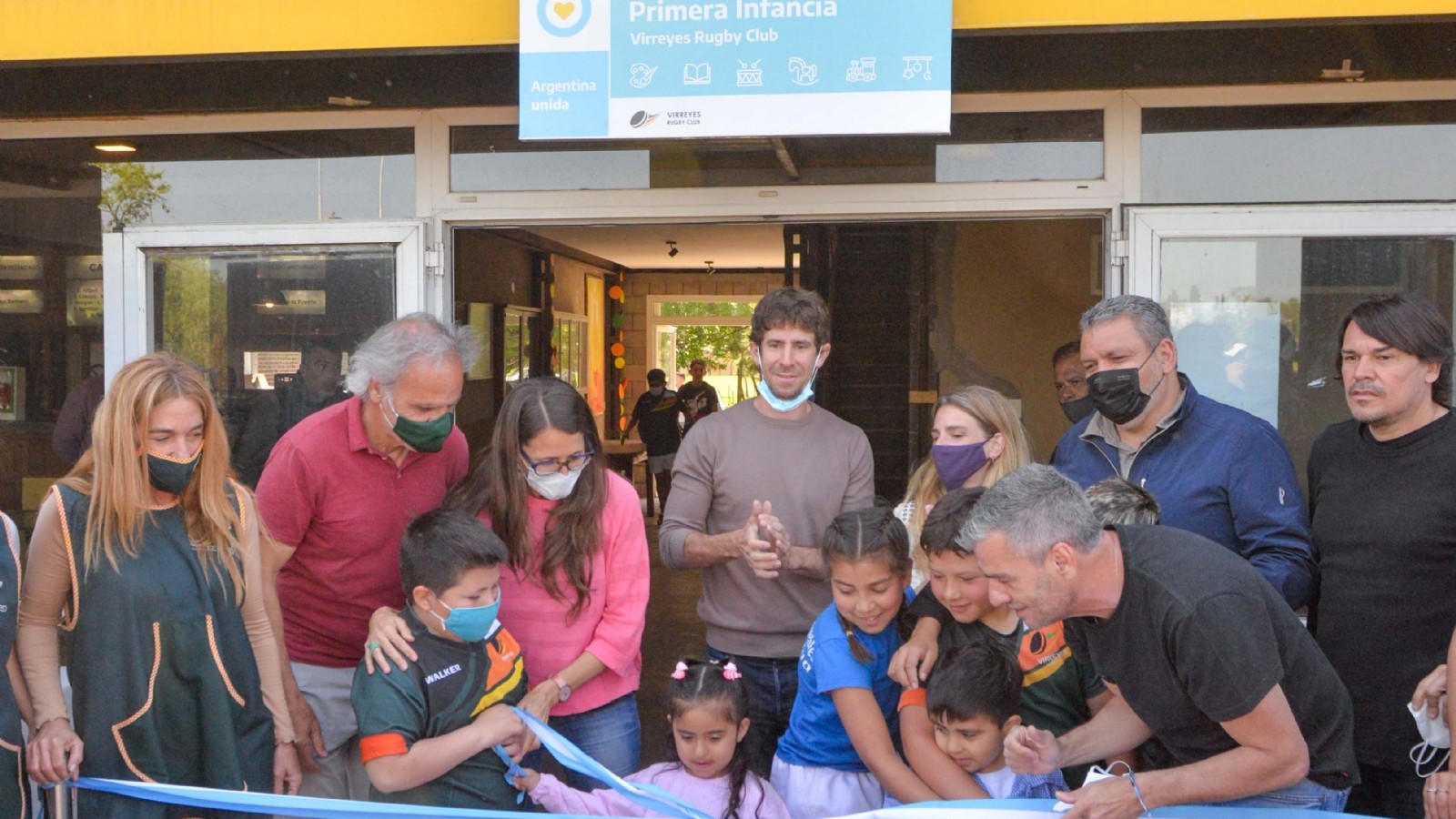 El Virreyes Rugby Club inauguró su Espacio de Primera Infancia junto a Andreotti, Zabaleta y Gómez Alcorta