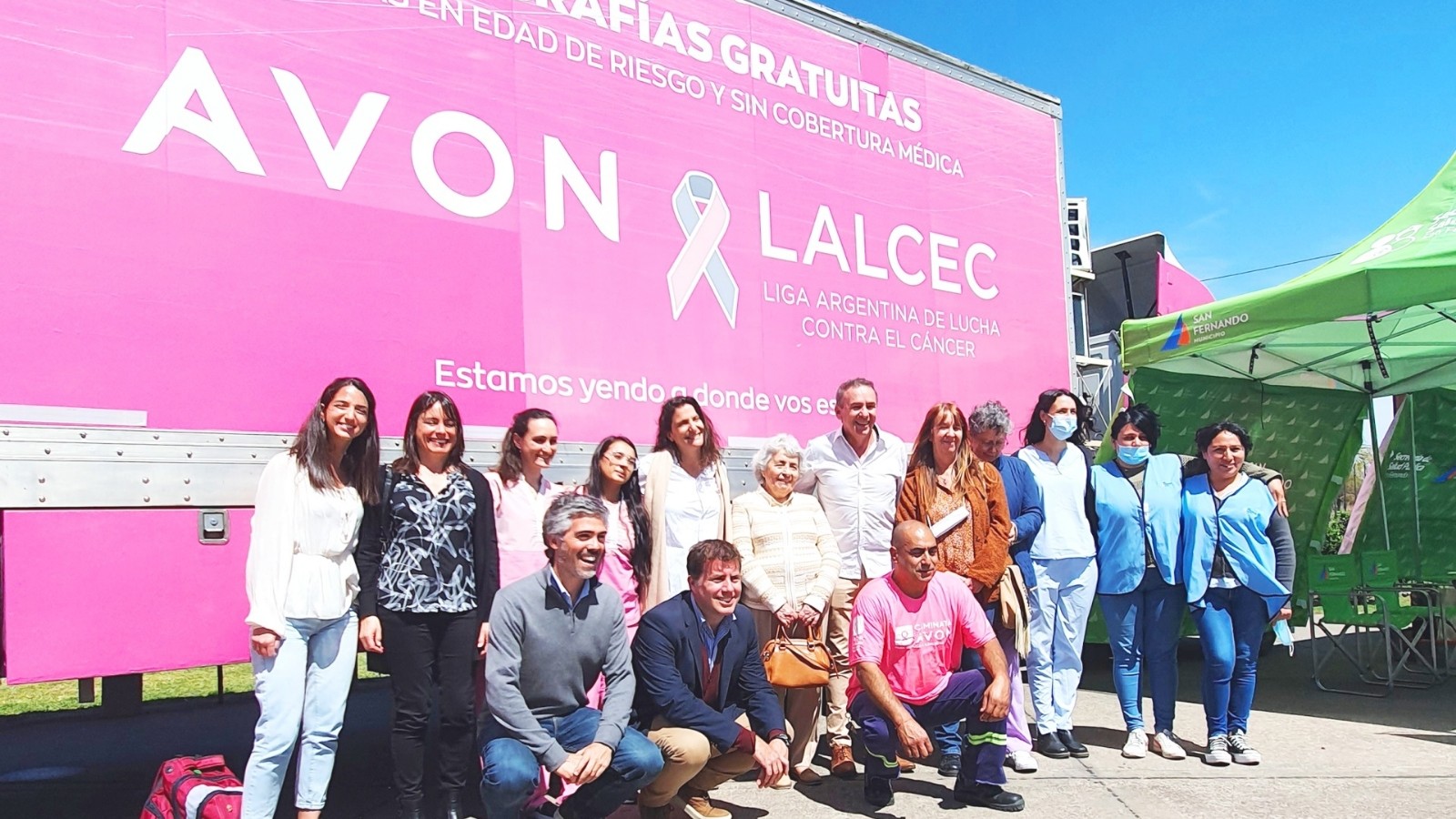 El Municipio de San Fernando, Avon y LALCEC brindaron mamografías gratuitas junto a más servicios de salud