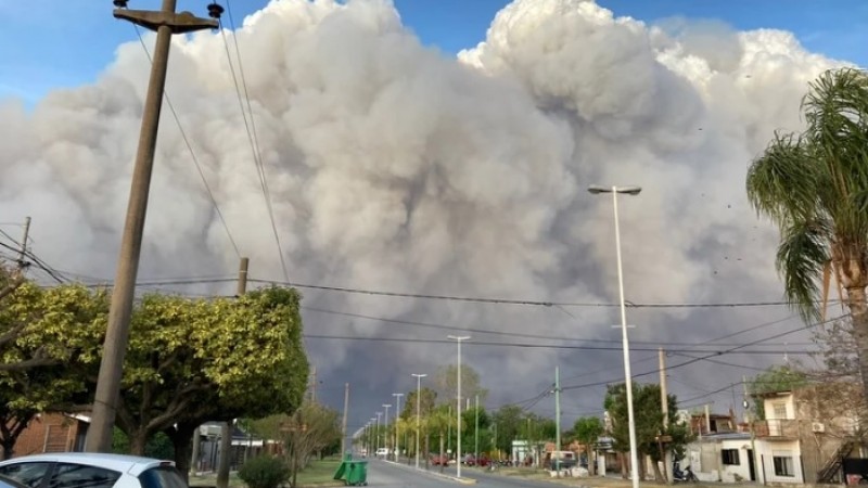 Defensa Civil de Buenos Aires dijo que el incendio en Ramallo "no tuvo un inicio espontáneo"