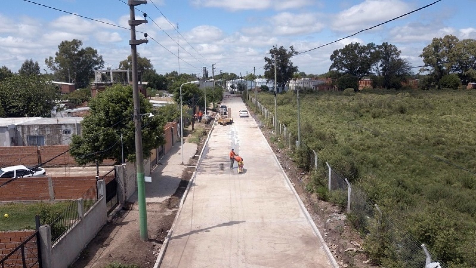 Se inició la obra de pavimentación de las calles que vinculan las Rutas Provinciales 23 y 24