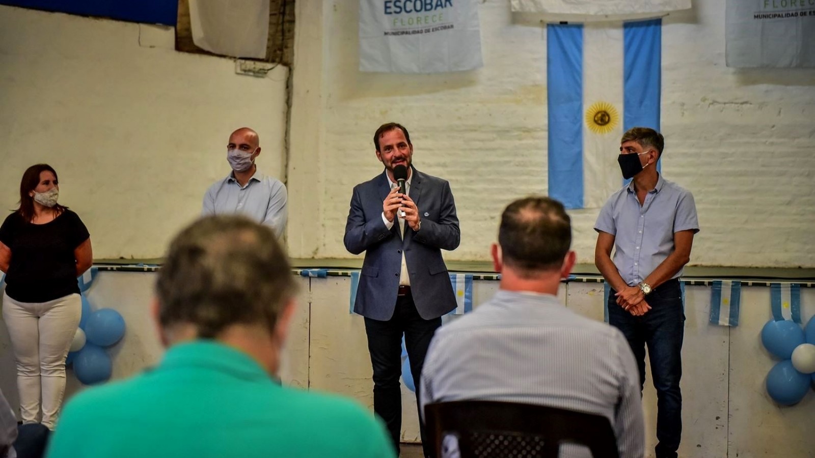 Sujarchuk encabezó el acto por el 36º aniversario del barrio 24 de Febrero y anunció que presentará un proyecto para transformarlo en la séptima localidad del partido de Escobar