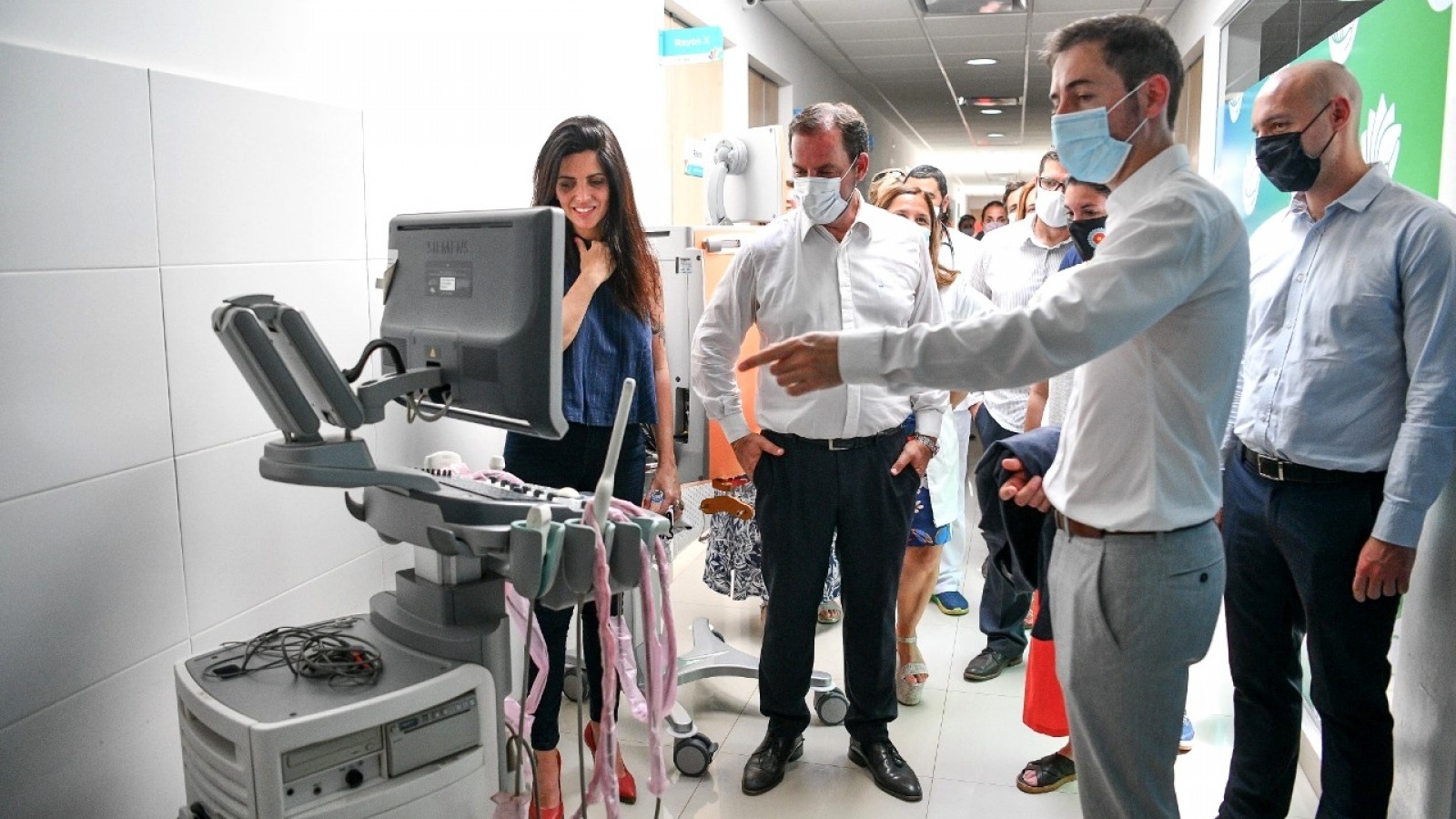 En el nuevo Hospital Municipal de Garín, Sujarchuk realizó un acto junto a Volnovich y Navarro