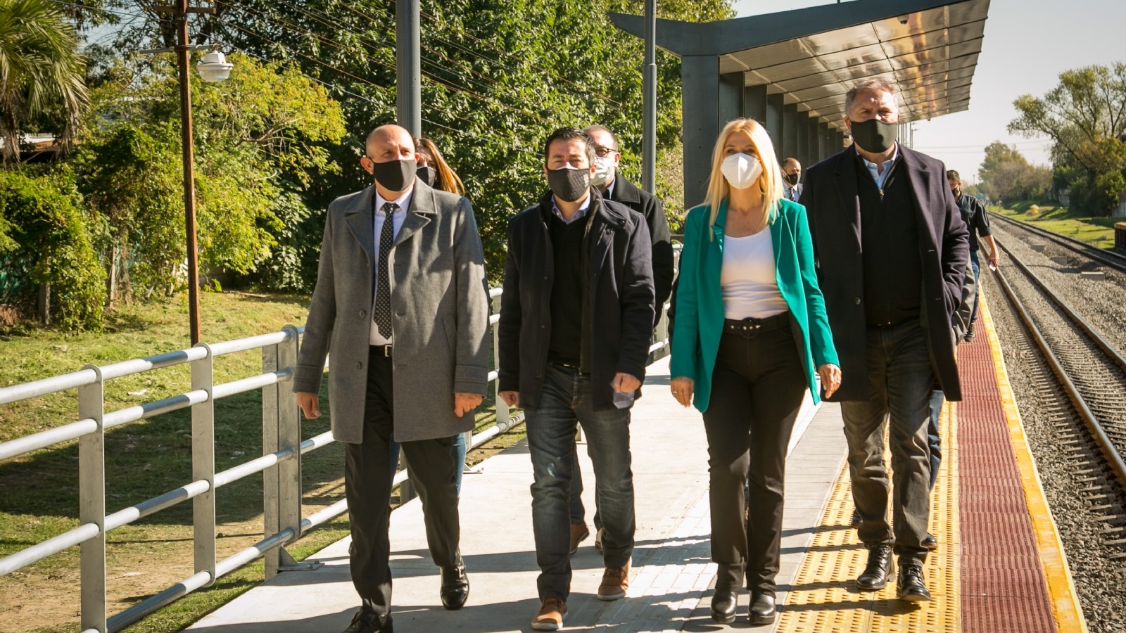 Guerrera inauguró la renovada estación de Sourdeaux