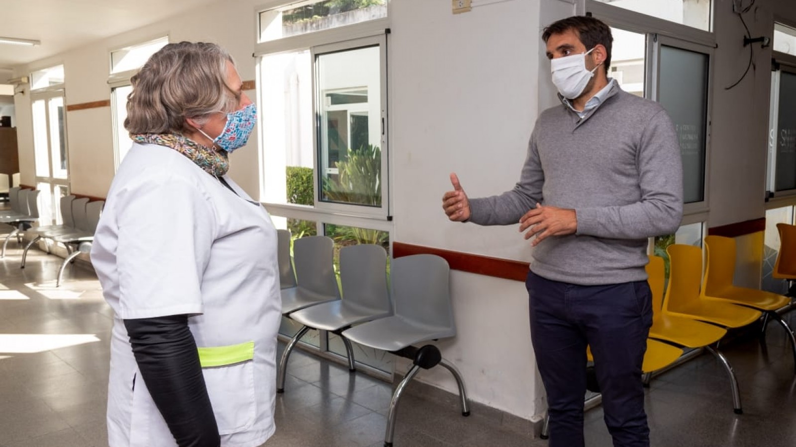 Manuel Passaglia saludó a los enfermeros en su día